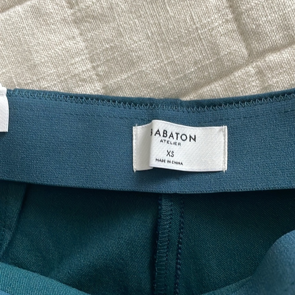 NWT Aritzia Babaton Embody Slim Fit Trouser Pants in Herbage Green XS - Picture 5 of 7